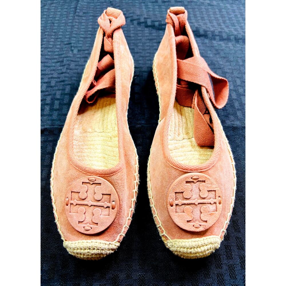 Tory Burch Minnie Ballet Wedge Espadrille, Malva, Women's 8.5